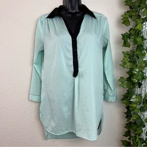Light Blue / Mint Green Blouse